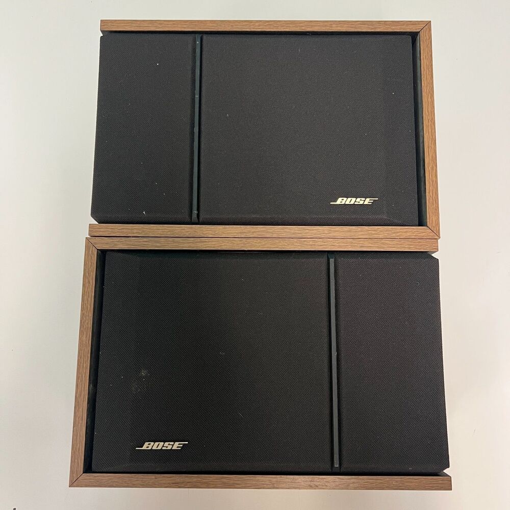 2-set Vintage BOSE 201 Series III Bookshelf Direct Reflecting Speakers 60W 8 Ohm